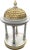 An elegant tempietto style gazebo model with a gilt romanesque tile dome. Wood structure that is painted white. Supported...