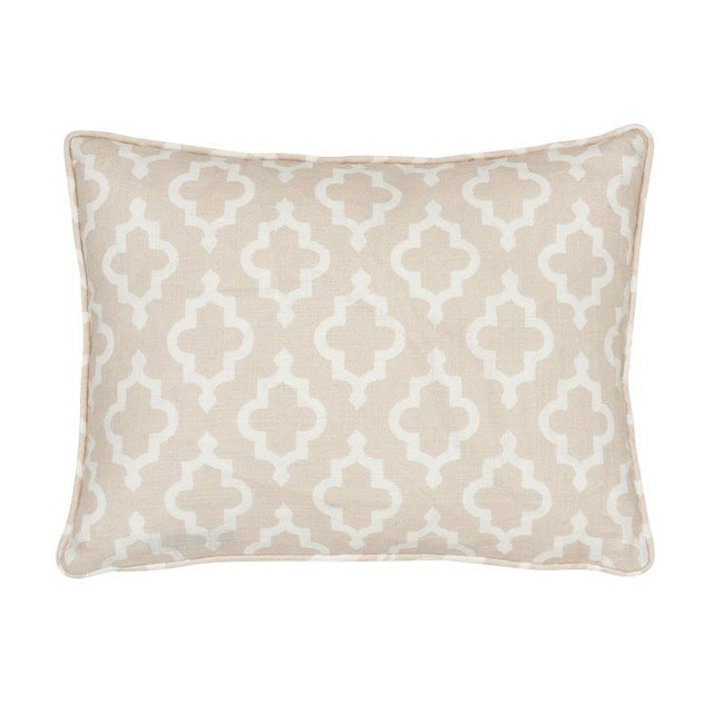 Textile Schumacher X Veere Grenney Jake 18" Lumbar Pillow in Quiet Pink For Sale - Image 7 of 7