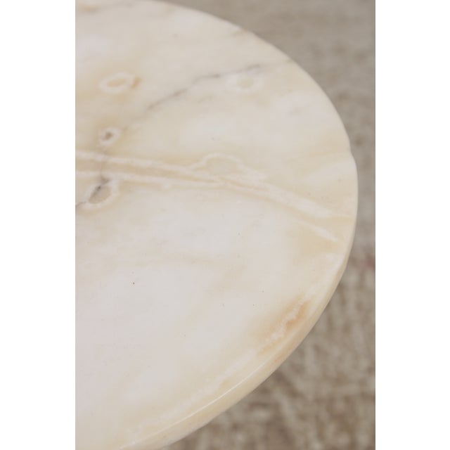 Antique Italian Neoclassical Marble Column Pedestal Table For Sale - Image 12 of 13
