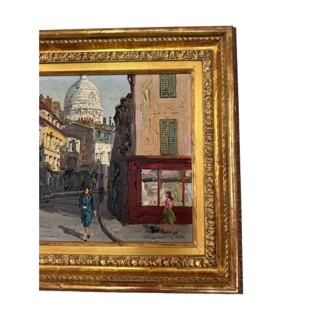 1950s Framed Prudnikov French Cityscape Oil Painting For Sale - Image 4 of 12