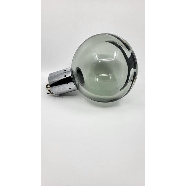 Glass Eye Ball Ceiling Light in Glass and Chrome, 1970s For Sale - Image 7 of 9