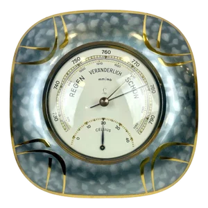 Mid-Century German Weigel Optik Foto Brass Weather Station, 1960s