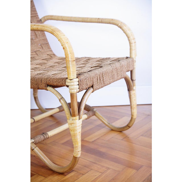 1930s Bauhaus Rattan Armchair in the style of Erich Dieckmann, 1930s For Sale - Image 5 of 14