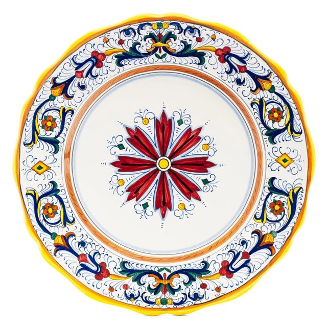 Ricco Deruta Dinner Plate, Full Design For Sale - Image 4 of 5