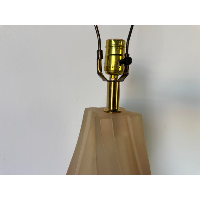 Plastic Paolo Gucci Twisted Form Acrylic Table Lamp For Sale - Image 7 of 12