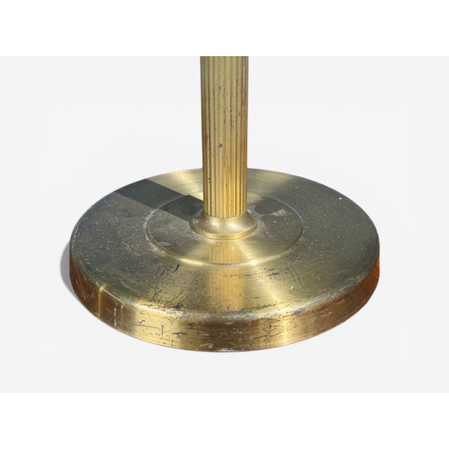 Metal Hövik Lys, Large Table Lamp, Brass Sheet, Norway, 1970s For Sale - Image 7 of 9