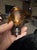 Mid 20th Century Vintage Amber Glass Newel Post Finials Staircase Toppers - Set of 3 For Sale - Image 5 of 7