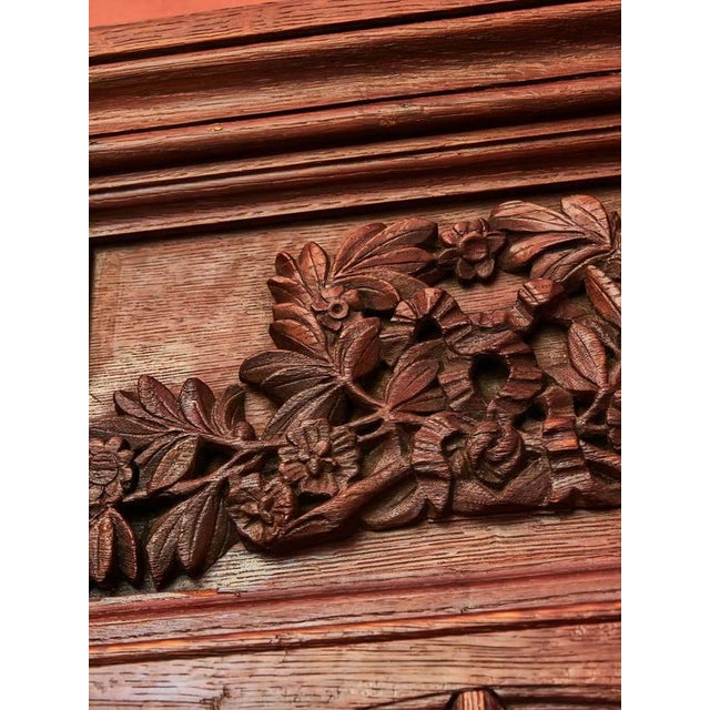 18th Century Carved Oak Corner Cabinet For Sale - Image 10 of 13
