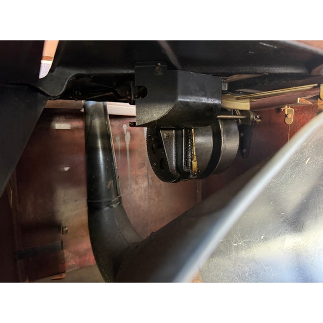 1914 Edison Disk Phonograph Model C-250 With 100 Edison Records Original Oil Can & Brush, Accessories For Sale - Image 18 of 18