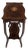 19th Century France Rich Walnut Brown Shaped-Apron Walnut Side Table For Sale