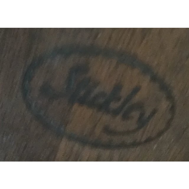 Late 20th Century Stickley Oval Federal Style Mahogany Dining Table W 2 Leaves Brass Paw Feet For Sale - Image 11 of 11