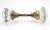 Traditional Antique Pair of Octagon Glass Bullet Passage Door Knobs For Sale - Image 3 of 5
