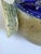 Mid-Century Modern German Cobalt Blue Relief Ceramic Vase by Jasba, 1960s For Sale - Image 10 of 13