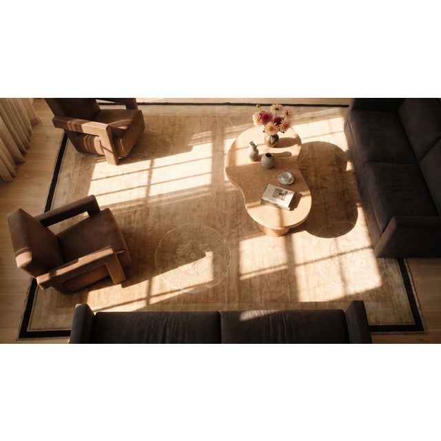 Brown 1920s Chinese Art Deco Carpet ( 9' 4" x 11' 8" - 285 x 355 cm ) For Sale - Image 8 of 8
