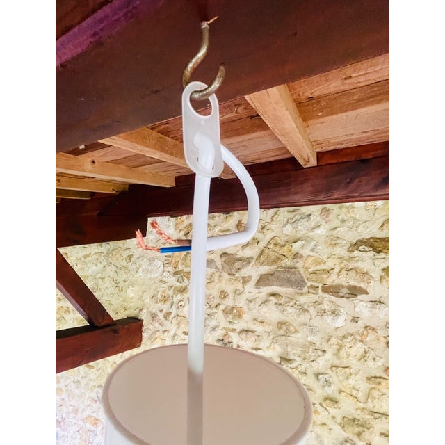 Vintage Scandinavian Wood and Jute Pendant Lamp, 1960s For Sale - Image 13 of 18