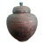 Antique Chinese Handwoven Bamboo Lidded Jar With Floral Decoration, Early 20th Century For Sale