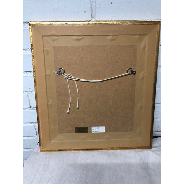 Antique Neoclassical Lion Handcolored Print, Framed For Sale In New York - Image 6 of 8