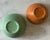 Jade Set of 2 Nesting Bauer Beehive Mixing Bowls For Sale - Image 8 of 9