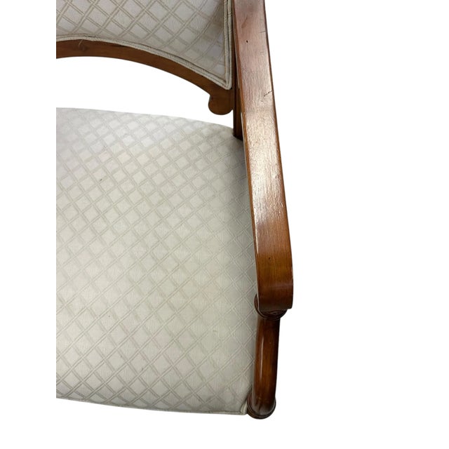 Vintage Regency Chair With Greek Key Design and Bamboo Legs For Sale - Image 9 of 10