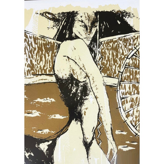 Humberto Castro Lithograph #92 From an Edition of 100, Framed and Signed, 5 of 5 Offered for sale is a lithograph by...
