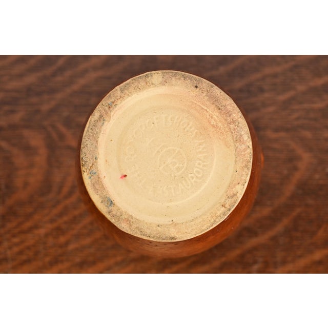 Roycroft Pottery Antique Arts & Crafts Glazed Ceramic Jug, Circa 1920s For Sale - Image 11 of 14