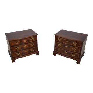 Pair Henredon Aston Court Walnut Nightstands For Sale