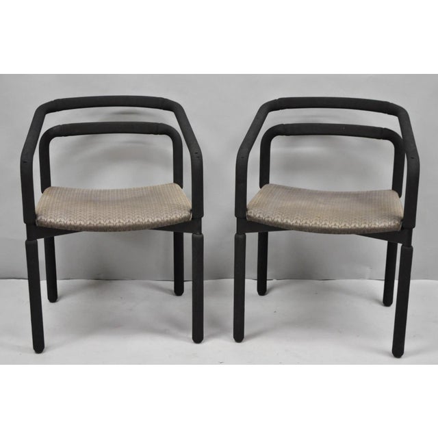 Vintage Postmodern "Rubber Chairs" by Brian Kane for Metropolitan Furniture (B) - a Pair. Circa Late 20th Century....