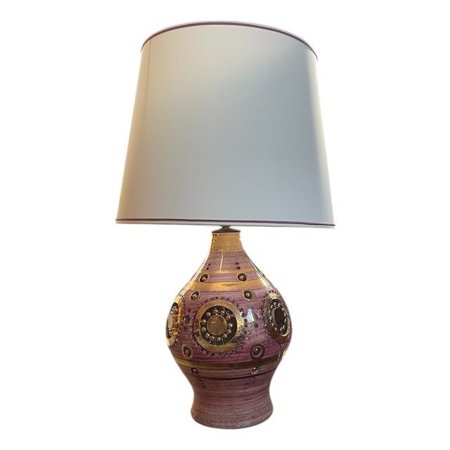 Studio Pottery Ceramic Lamp by Georges Pelletier, 1970s For Sale