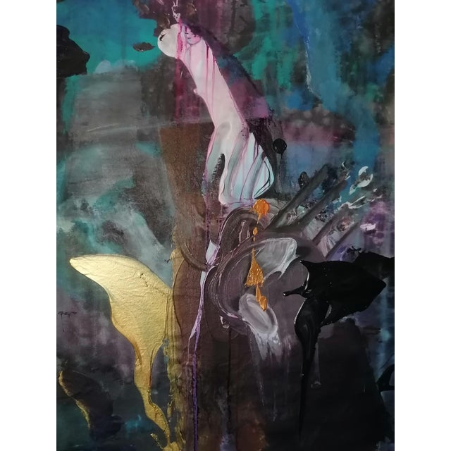 Stefano Mazzolini, Penblu, 2023, Acrylic & Oil on Canvas For Sale - Image 14 of 18