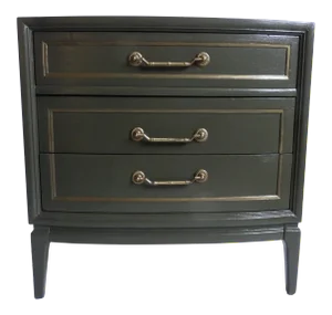 Taupe Chest of Drawers With Inlaid Marble Top