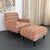 This mid 20th century lounge chair and ottoman set is dated from the 1940's. In format this follows the structure of a...
