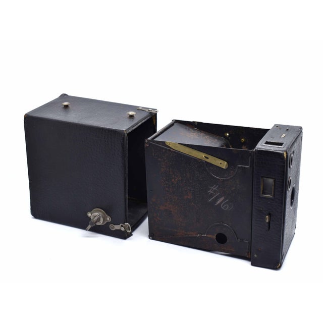 1900's Eastman Kodak No 2a Brownie Model B Box Camera Usa For Sale - Image 9 of 10