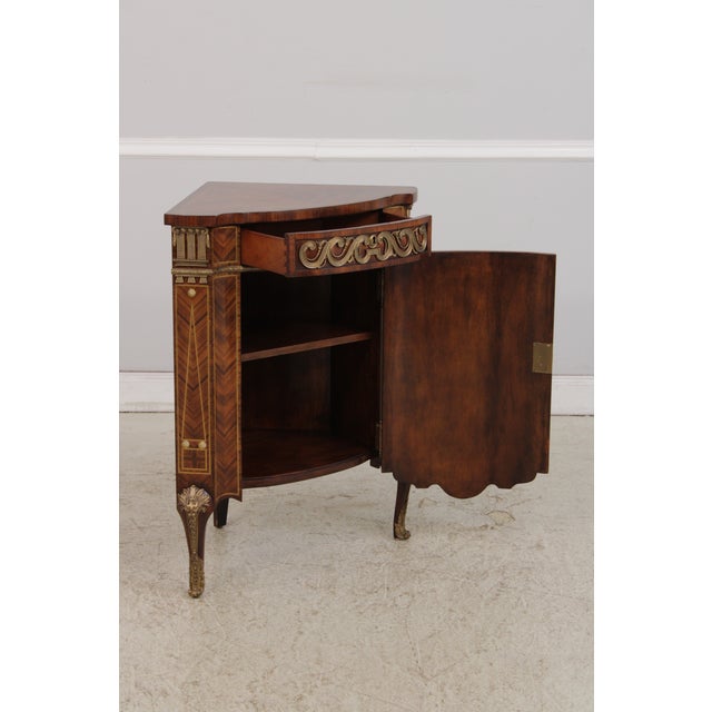 Theodore Alexander Theodore Alexander Bronze Mounted Corner Cabinet For Sale - Image 4 of 18