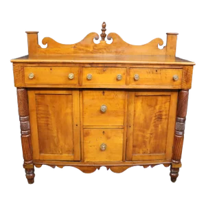Sheraton Tiger Maple & Cherry Sideboard