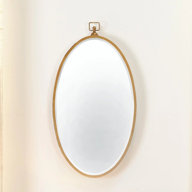 Lifestyle by JY Wade Mirror in Antique Brass For Sale In Los Angeles - Image 6 of 7