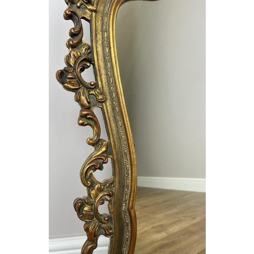 Vintage French Style Ornate Wall Mirror For Sale - Image 4 of 10