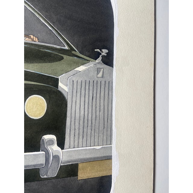 Paint Original Published Diners Club Magazine Artwork Painting by Francis Wilford Smith "Smilby" Rare For Sale - Image 7 of 10