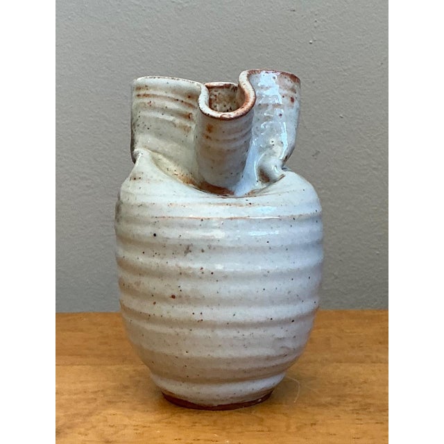 Vintage Abstract Ceramic Vase For Sale In West Palm - Image 6 of 12