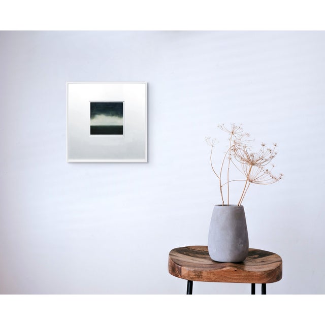 Abstract Contemporary Abstract Pigment, Beeswax & Resin on Canvas Paper "Kumo 9" by Janise Yntema For Sale - Image 3 of 4