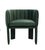 Olivia Channel Tufted Accent Barrel Chair in Green For Sale - Image 4 of 11