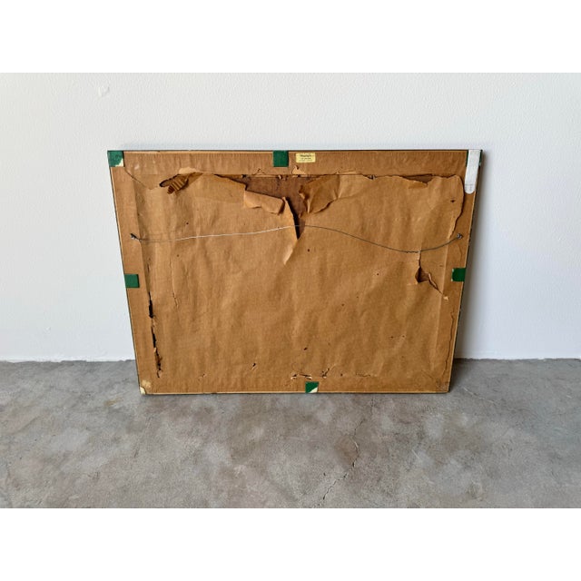 1970's Vintage Asian Floating Market Oil on Masonite Painting by Sam Ruey For Sale - Image 11 of 11