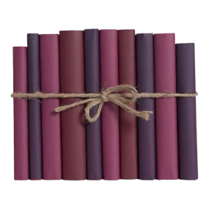 Decorative Books - Berry Paper Wrapped Book Bundle - 1 Foot of Purple Books
