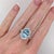 This beautiful ring features a 4.39 carat Aquamarine gemstone with natural earth mined diamonds and milgrain detail, set...