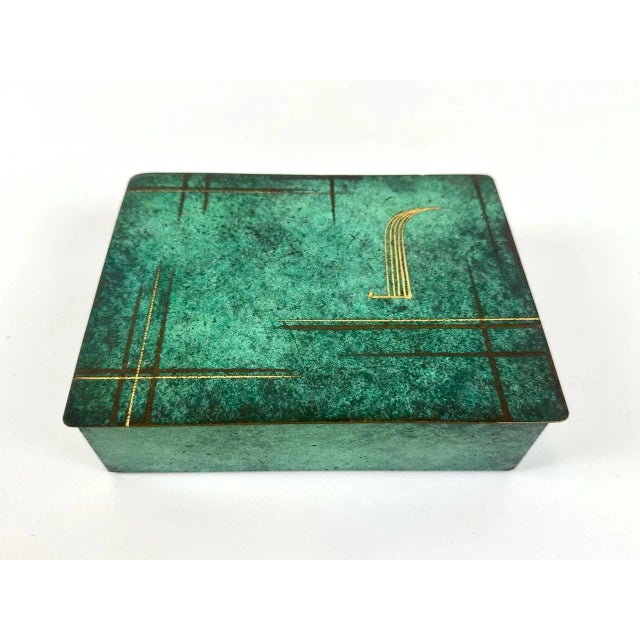 Art Deco Brass Jewelry Box from WMF Ikora, 1930s For Sale - Image 9 of 9
