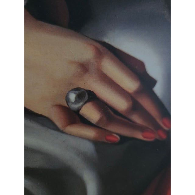 1990s Tamara De Lempicka Madame Boucard Wood Print Reproduction For Sale - Image 9 of 10