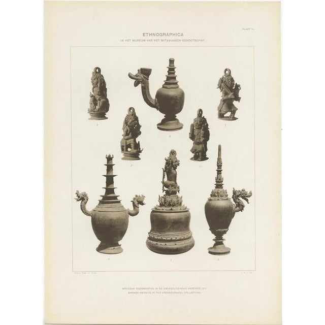 Paper J. W. Teillers, Ethnographic Items of Batavia, 1910, Paper, Set of 12 For Sale - Image 7 of 14