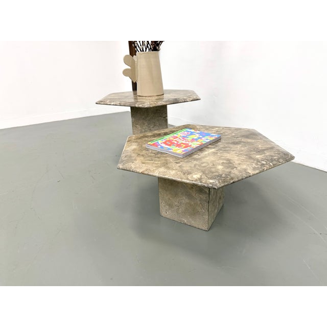 1970s Italian Marble Coffee Tables, 1970, Set of 2 For Sale - Image 5 of 18