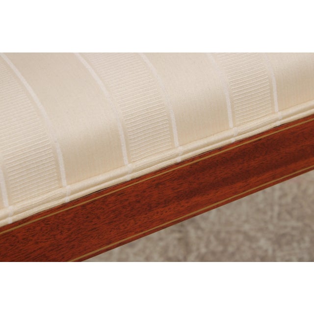 Kindel Mahogany Grand Rapids Sleigh Back Arm Chair For Sale - Image 14 of 17