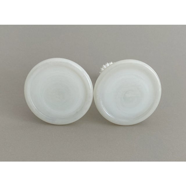 French Opaline Candleholders - Pair For Sale - Image 4 of 6