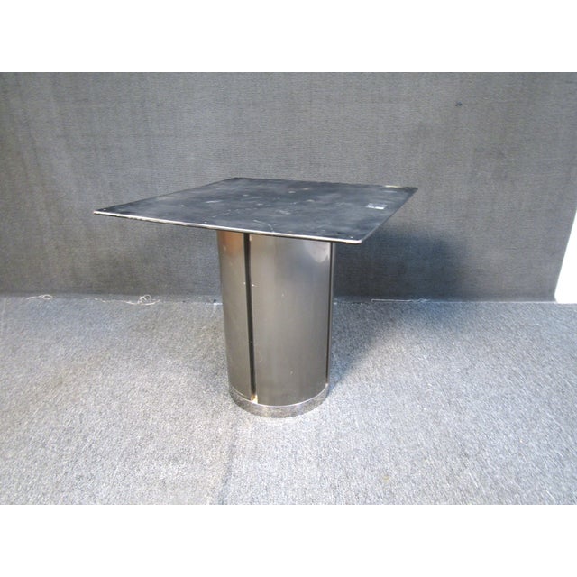1970s 1970s Unique Italian Metal and Chrome Center Table For Sale - Image 5 of 12